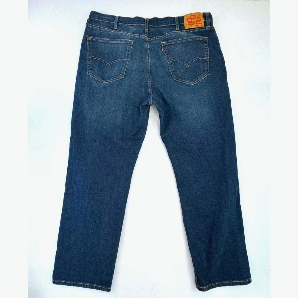Levis 541 Athletic Taper‎ Mens Blue Denim Jeans 40x30 Medium Wash Waterless